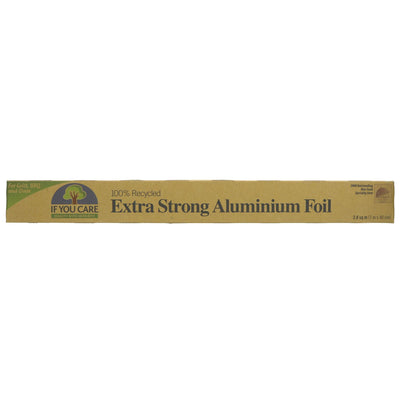 If You Care | Extra Strong Aluminium Foil - 7m x 40cm - Made from Recycled Materials - Vegan-friendly.