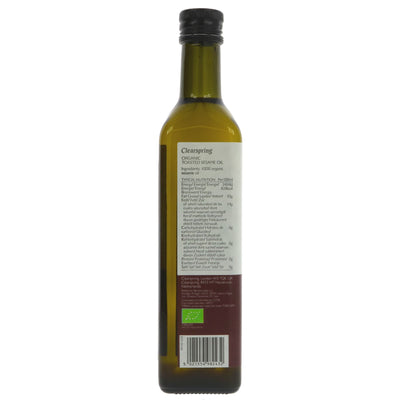 Clearspring | Organic Toasted Sesame Oil | 500ml