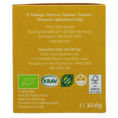 Yogi Tea | Feel Pure with Lemon - Dandelion, Liquorice, Lemon | 17 bags