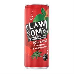 Flawsome! | Apple & Strawberry Lightly Sparkling Juice Can 250ml | 250ml