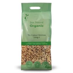 Just Natural Organic | Organic Tri Colour Quinoa 500g | 500g