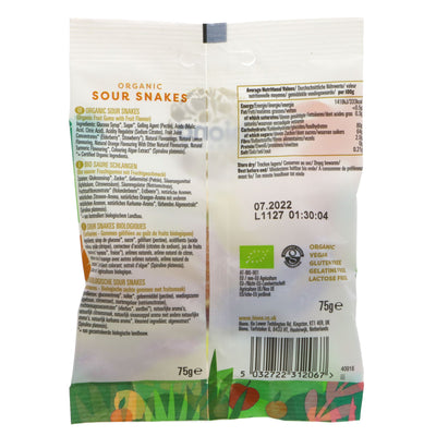 Biona | Sour Snake Sweets - Organic | 75G