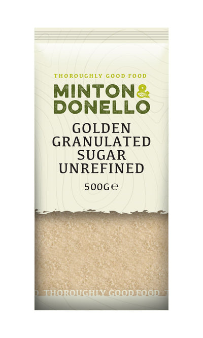 Minton & Donello | Golden Granulated Sugar Unrefined | 500g