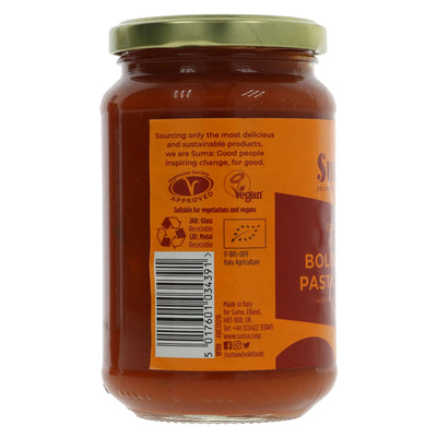 Suma | Organic Bolognese Sauce - From fresh Italian ingredients | 340g