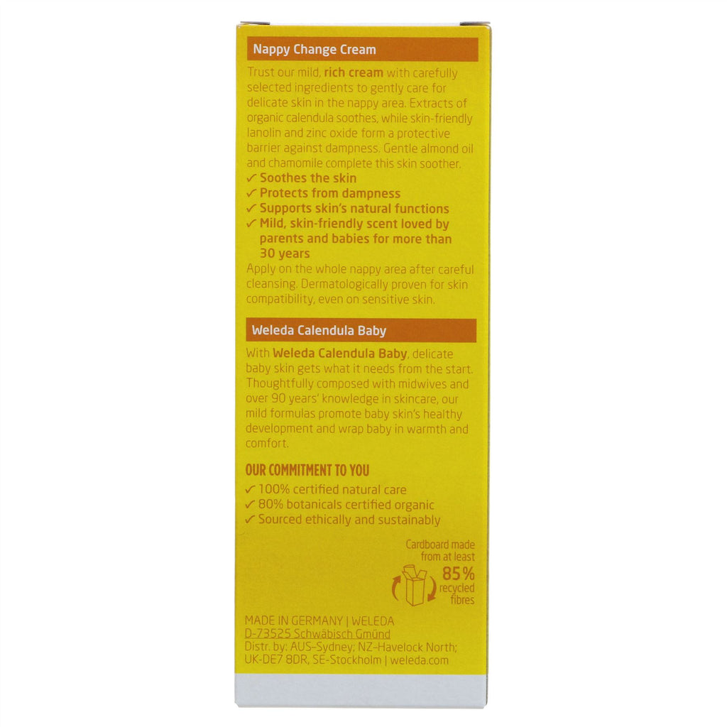 Weleda | Calendula nappy change cream - prevent soreness,less redness | 75ml