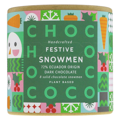 CHOCOCO | Dark Chocolate Snowmen | 1 x 100G