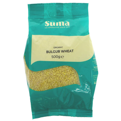 Organic, vegan-friendly Bulgur Wheat - perfect for salads, pilafs & more. Nut-free & VAT-free.