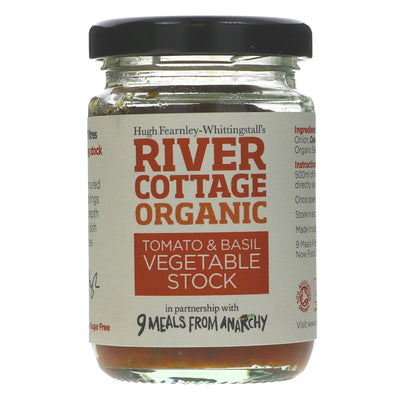 River Cottage Tomato & Basil 105G - 75% vegetable content, organic, vegan, gluten and sugar-free. Perfect for dishes with tomatoes.