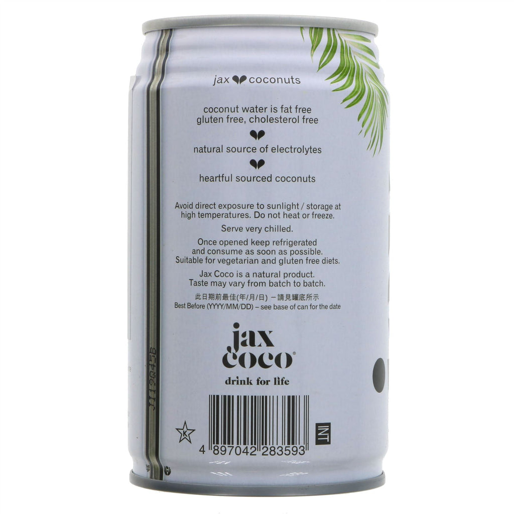 Jax Coco | Coconut Water Pure - No added sugars, 100% Pure | 6 x330ml