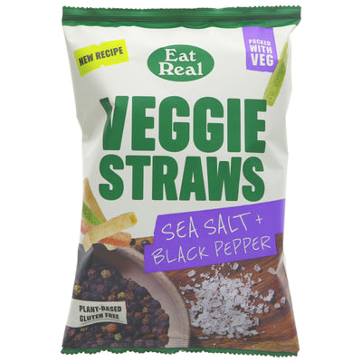 Eat Real | Veggie Straws Black Pepper | 110g