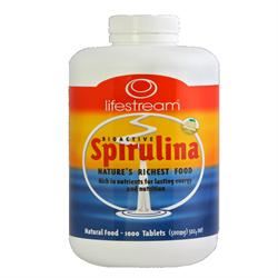 Lifestream | Spirulina 500mg 1000 Tablets | 1000 tablet