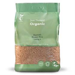 Just Natural Organic | Organic Basmati Brown Rice 1000g | 1000g