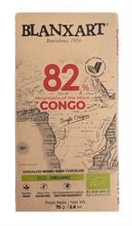 Blanxart | BLANXART Premium Organic & Vegan 82% CONGO Chocolate Bar 75g | 75g