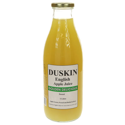 Duskin's Golden Delicious Apple Juice: Vegan, Sweet & Indulgent. 1L