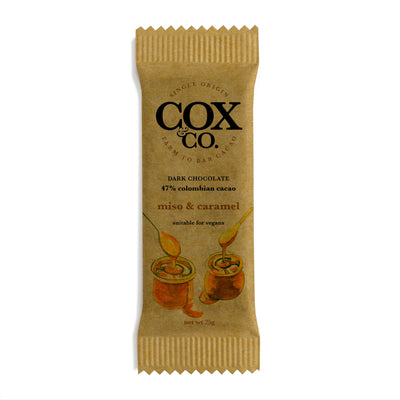 Cox & Co | Miso Caramel Chocolate Bar | 25g