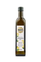 Biona | Rapeseed Oil - First Cold Pressing - Organic 500ml | 500ml