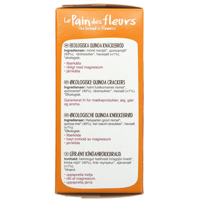 Le Pain Des Fleurs | Quinoa Crispbread | 150g