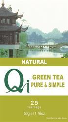 Qi | Green Tea Pure and Simple 50g 25 Tea bags | 50g