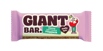 Ma Baker | Giant Bar Cherry Yogurt Topped Flapjack | 90g