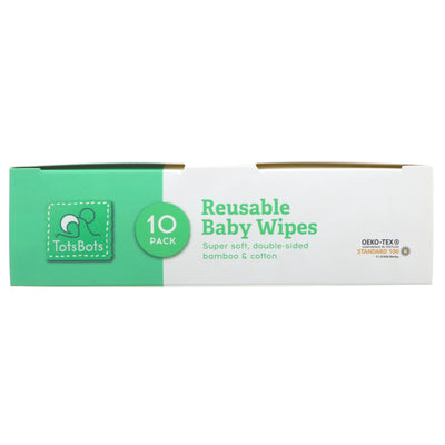 Eco-friendly & gentle reusable baby wipes made of bamboo & cotton. Oeko-Tex certified. No harmful chemicals.