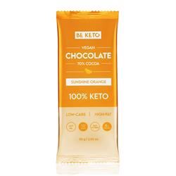 BeKeto | BeKeto - Vegan Keto Chocolate + MCT Sunshine Orange 80g | 80g