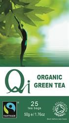 Qi | Organic Fairtrade Green Tea 25 Tea bags / 50g | 50g