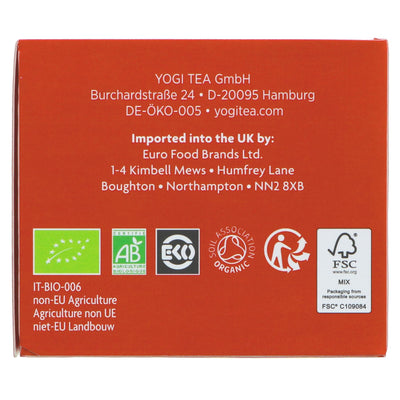 Yogi Tea | Natural Wellbeing - Mandarin Oil, Hibiscus | 17 bags