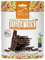 Belvas | Belgian Thins Dark 85% Coco 120g | 120g