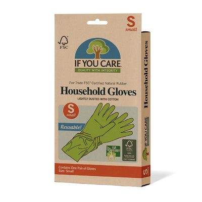 If You Care | FSC Cert Fair Rubber Latex Gloves Small | 1pc