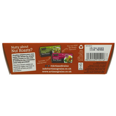 Artisan Grains Sundried Tomato Nut Roast - Vegan, 200g, easy to make, perfect for dinner table. Recyclable baking tray.