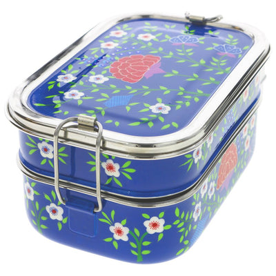 DALIT GOODS | Tiffin Lunchbox - Dark Blue | 1 x each