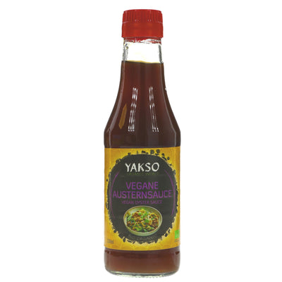 Organic Vegan Oyster Sauce - Yakso | 250g | Tamari, Agave Syrup & Kombu | Perfect for marinades, wok dishes & table sauce