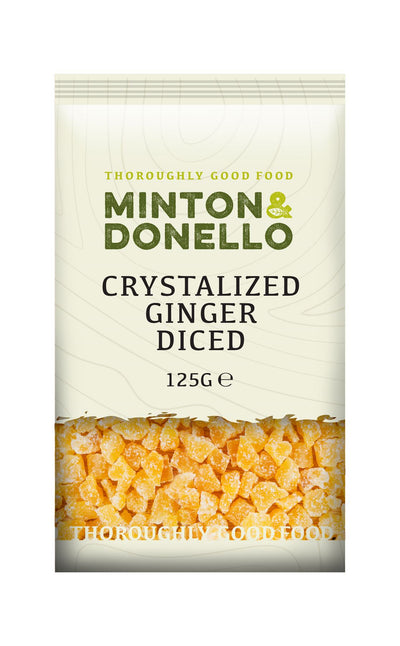 Minton & Donello | Crystalized Ginger Diced | 125g