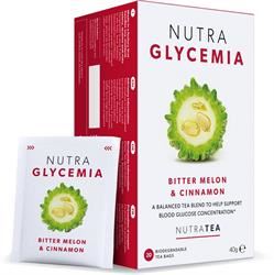 Nutratea | Nutra Glycemia Tea - 20 Herbal Tea Bags | 20 sachet