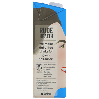 Rude Health Barista Coconut - 1L Gluten-Free & Vegan Coconut Milk for Lattes, Smoothies, and More. Low in Fat, Salt, and Sugar.