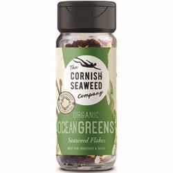 The Cornish Seaweed Company | Ocean Greens Seaweed Flakes Shaker - 20g | 20g