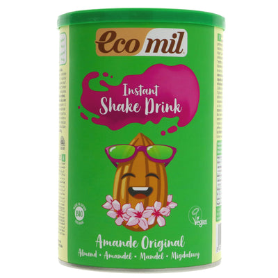 Organic, gluten-free & vegan Almond Drink Powder by Ecomil, perfect dairy-free option for any recipe or a refreshing drink.