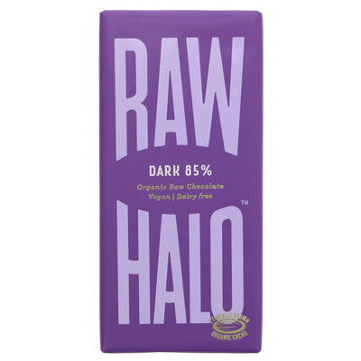 Organic, Vegan, 85% Dark Chocolate | Raw Halo | Gluten-Free & Ethically Sourced