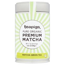 Teapigs | premium organic matcha green tea - 80g tin | 80g