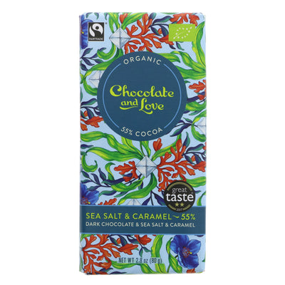 Organic & Fairtrade Sea Salt Chocolate - No added sugar, pure indulgence - 80g