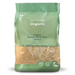 Just Natural Organic | Organic Basmati White Rice 1000g | 1000g