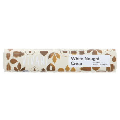 Vivani Organic White Nougat Crisp - Vegan & No Added Sugar, 35g