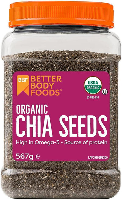 BetterBody Foods | Organic Chia Seeds | 567g