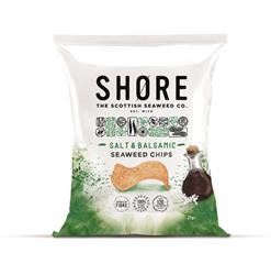 Shore Scottish Seaweed | Salt & Balsamic Seaweed Chips 25g | 25g