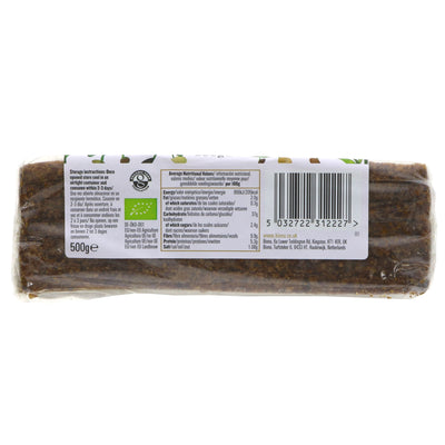 Organic Vitality Rye Bread with sprouted seeds - Vegan & VAT free. Perfect for a healthy breakfast or snack.