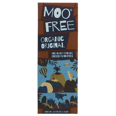 Indulgent, organic, vegan Cocoa Chocolate Bar with no added sugar. Perfect for guilty-free snacking and baking. Gluten-free. 80g.