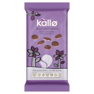 Kallo | Belgian Milk Chocolate Rice Cake Minis  | 84g