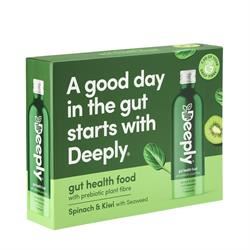 Deeply | Deeply Prebiotic - Spinach & Kiwi Multipack 4x455ml | 4 x 455ml