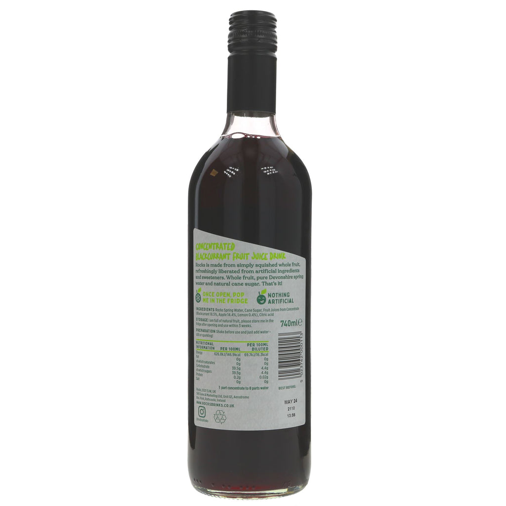 Rocks | Blackcurrant Squash | 740ML