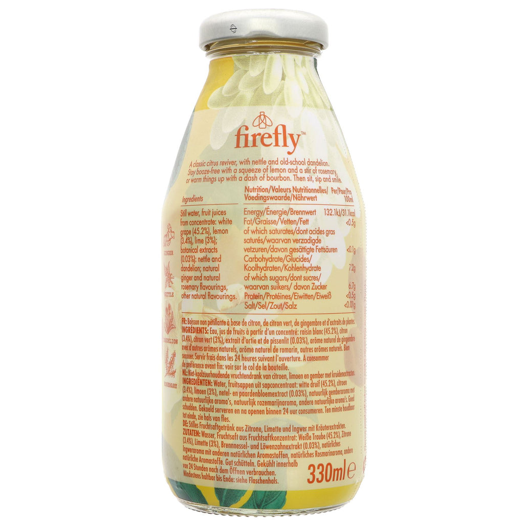 Firefly Natural Drinks | Lemon, Lime & Ginger | 330ML